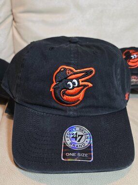 Baltimore Orioles '47 Brand Baseball Cap Adjustable Strapback Black One Size